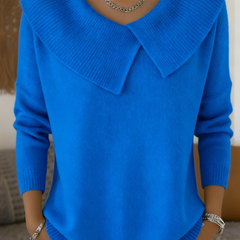 Yareli™ | Elegant Collar Knit Jumper 7