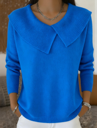 Yareli™ | Elegant Collar Knit Jumper 7
